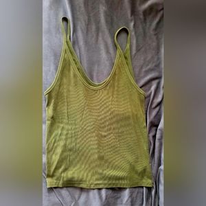 Green tank top